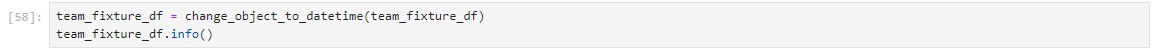 Figure 14 Calling datetime conversion function